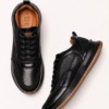 Tenis 3205 Eva Runner Negro con Detalles Miel Tenis 3205 Eva Runner Negro con Detalles Miel