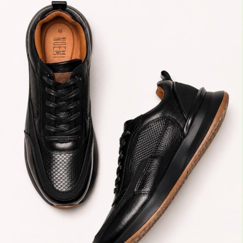 Tenis 3205 Eva Runner Negro con Detalles Miel