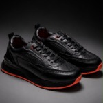 Tenis 3205 Eva Runner Negro con Naranja
