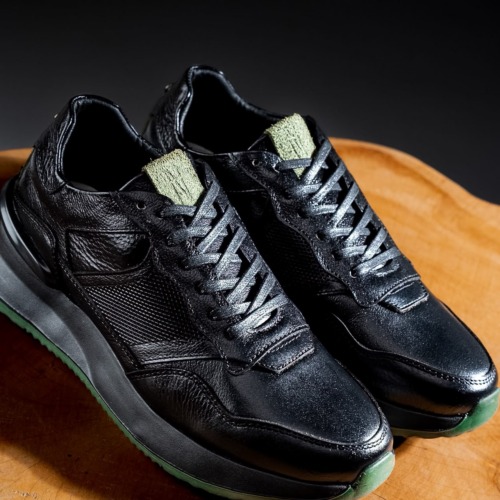 Tenis 3355 Eva Runner Negro con Verde