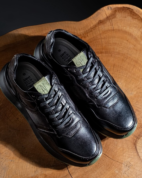 Tenis 3355 Eva Runner Negro con Verde Tenis 3355 Eva Runner Negro con Verde