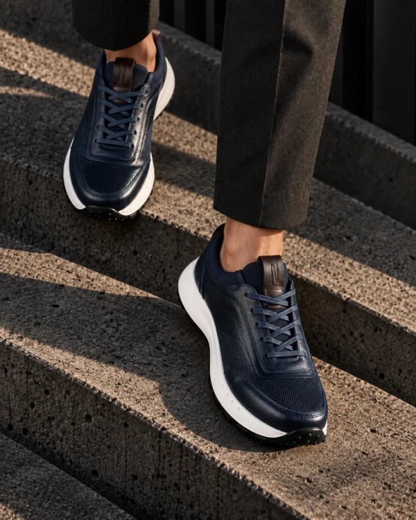 Tenis 3050 Azul Clásico — Descenso cenital