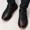 Tenis 3205 Eva Runner Negro con Naranja — vista 2