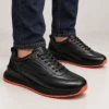 Tenis 3205 Eva Runner Negro con Naranja — vista 3