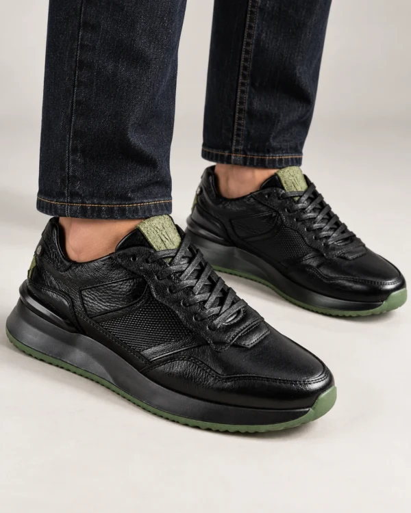 Tenis 3355 Eva Runner Negro con Verde — foto 3 Tenis 3355 Eva Runner Negro con Verde — vista 3